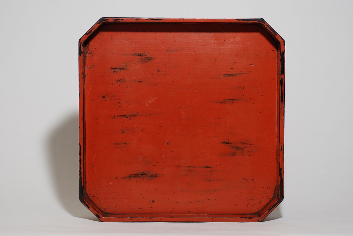 根来 高足盆』17世紀ごろ 江戸初期 膳｜ホビー・楽器・アート 